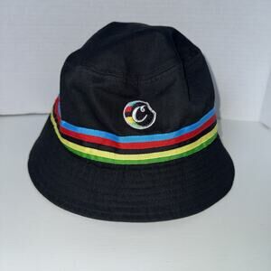 Cookies Color Stripe Bucket Hat L/XL Black Cotton